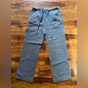 Mod Ref Suzy Pant Blue Cotton Size Small with pockets